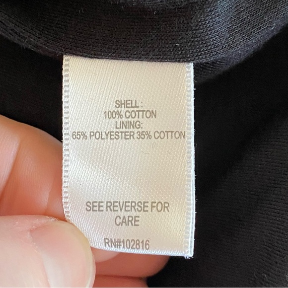 Garnet Hill Sz Medium Black Maxi Cotton Gauze Boho Sundress Lined Beach Comfort - Picture 6 of 9